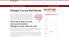Desktop Screenshot of hidalgocountybailbonds.com