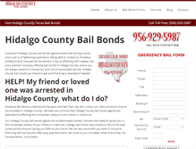 Tablet Screenshot of hidalgocountybailbonds.com